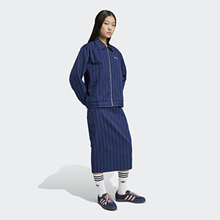 adidas JJ3477 PINSTRIPE H JKT Kadın Tracktop