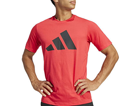 adidas Tr-Es Fr Logo T Erkek Antrenman Tişörtü JC5345 Kırmızı