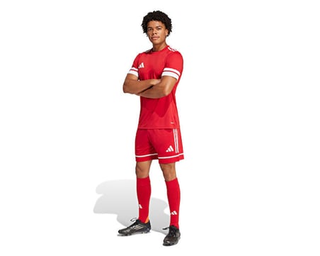 Adidas SQUA25 SHO M Erkek Futbol Şortu JN5466 Kırmızı