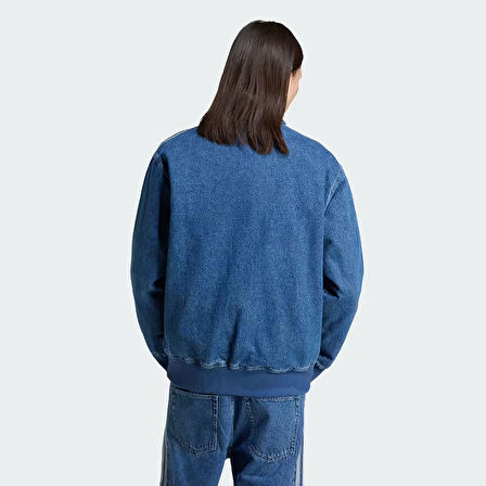 Adidas Erkek Günlük Eşofman Üstü Adicolor Denim Firebird Track Top Jc6233