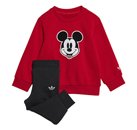 JN7707-B adidas X Disney Mickey Mouse Bebek Eşofman Takımı Kırmızı