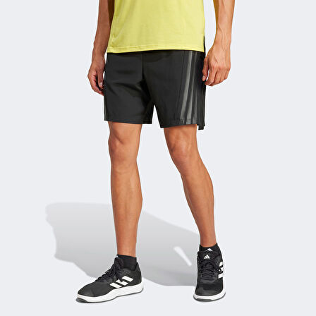 adidas Designed For Training 3 Stripes Erkek Siyah Antrenman Şortu