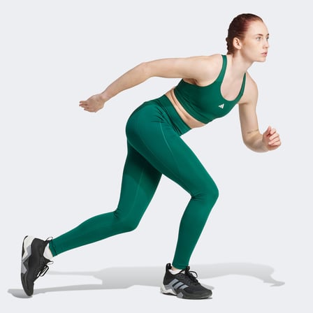 adidas TLRDREACT Training  Kadın Yeşil Antrenman Bra