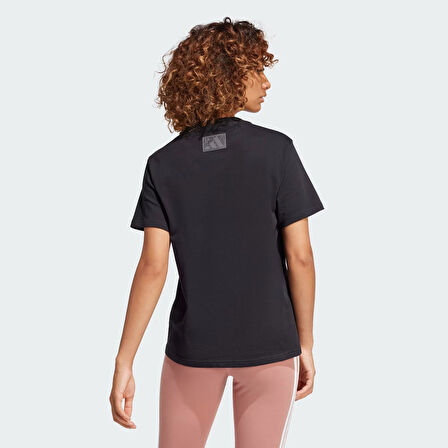 adidas W C CAMO TEE Siyah Kadın Sporcu Tişört JJ4110