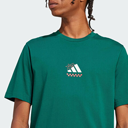 Adidas Erkek Günlük T-shirt M L Pizza Tee Jj4017