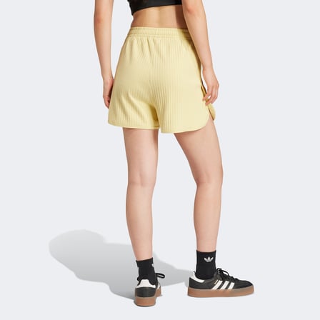 adidas Essentials Wide Rib Sprinter Kadın Sarı Şort