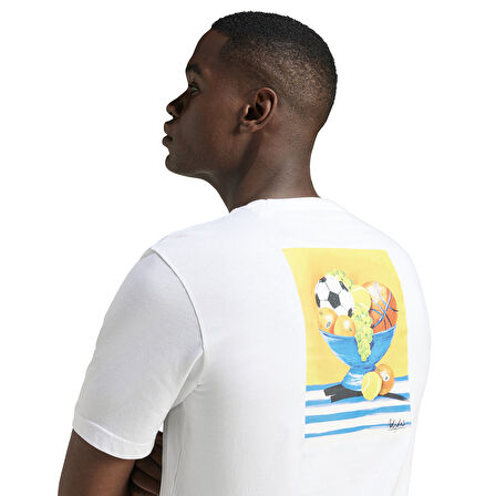 M L Sl Bowl Erkek Beyaz Günlük Stil T-Shirt JJ3962