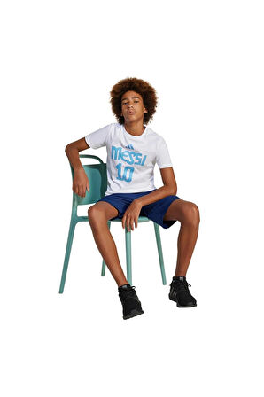 adidas Çocuk  Beyaz  T-shirt Y MESSI N&N G T JJ1416