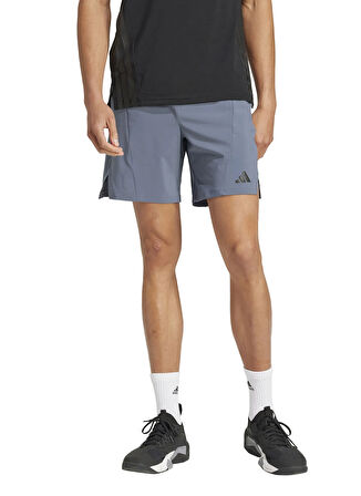 adidas JI8136 D4T SHORT Gri Lastikli Bel Regular Fit Düz Erkek Şort