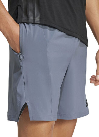adidas JI8136 D4T SHORT Gri Lastikli Bel Regular Fit Düz Erkek Şort