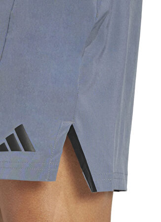 adidas JI8136 D4T SHORT Gri Lastikli Bel Regular Fit Düz Erkek Şort