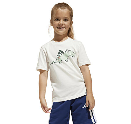 JD3437-C adidas Lk Adrpt Tee çocuk T-Shirt Krem