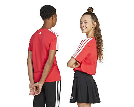 adidas J C Colleg Tee Çocuk Günlük Tişört JI6673 Kırmızı