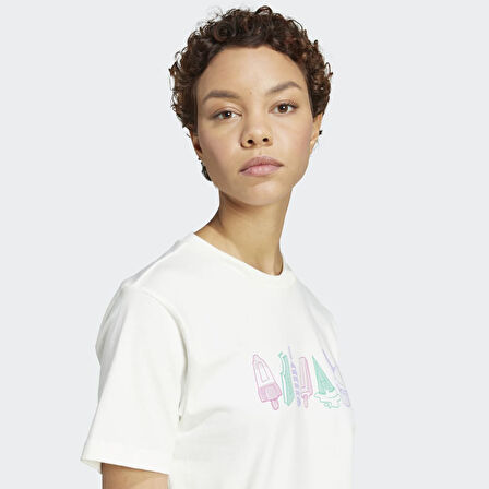 adidas JN8271 W L FOOD TEE Kadın T-Shirt