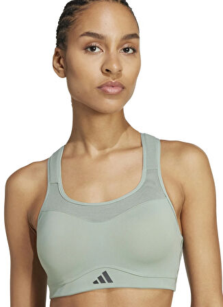 adidas JI8041 TLRDIM HS BRA Yeşil Sporcu Sütyeni