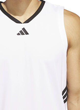 adidas JN4745 3-STRIPES TANK Beyaz Normal Düz Erkek Atlet