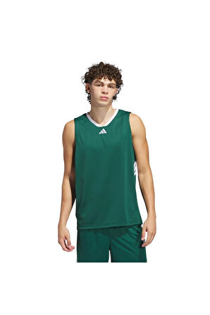 adidas Erkek  Yeşil  Atlet 3-STRIPES TANK JN4747