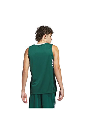 adidas Erkek  Yeşil  Atlet 3-STRIPES TANK JN4747