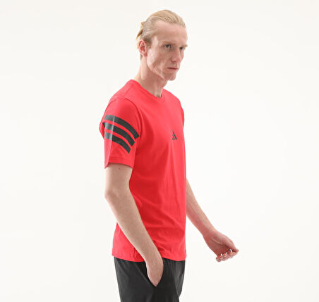 JD4875-E adidas M Fı 3S Reg T Erkek T-Shirt Kırmızı