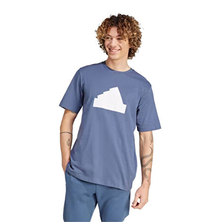 Adidas M Fı Bos T Erkek T-Shirt IR9176 Mavi