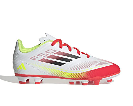 adidas F50 Club Fg/Mg J Çocuk Çim Zemin Kramponu IE1309 Beyaz