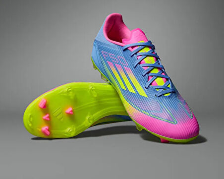 adidas F50 League Fg/Mg Erkek Çim Zemin Kramponu IE1290 Mavi