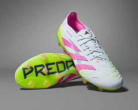 adidas  Predator Elite Fg Erkek Çim Zemin Kramponu ID3881 Beyaz