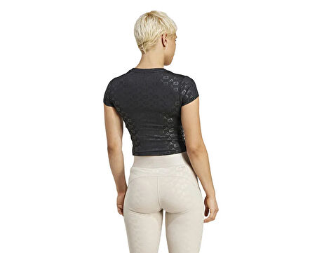 adidas Hyglm T Q4 Kadın Antrenman Tişörtü IK5503 Siyah