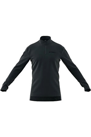 adidas MT Half Zi LS Mavi Erkek   Sweatshirt IW9208