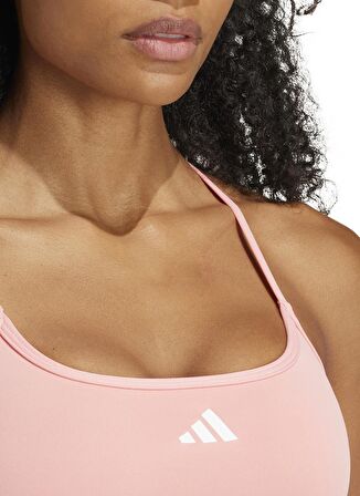 adidas Kadın Pembe Yuvarlak Yaka Normal Kalıp Sporcu Sütyeni IY7722 AERCT LS BRA