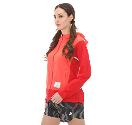 IW9234-K adidas Nyc Jacket Kadın Yağmurluk-R&amp;uuml;zgarlık Turuncu