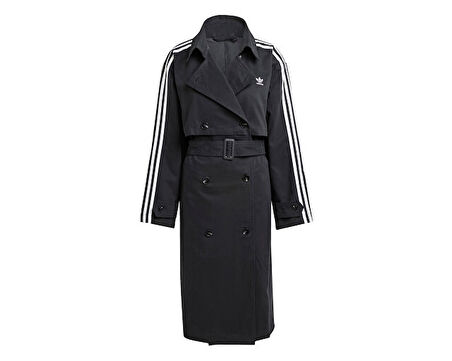 adidas Tcoat Twill Kadın Günlük Trençkot IZ0381 Siyah