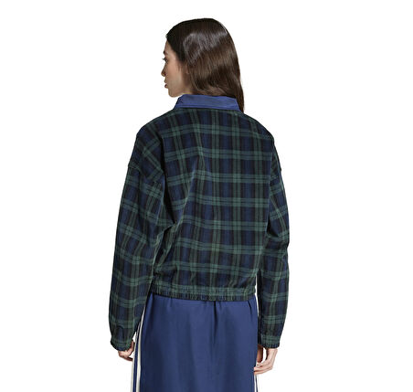 IX1054-K adidas Tartan Half Zıp Kadın Sweatshirt Yeşil