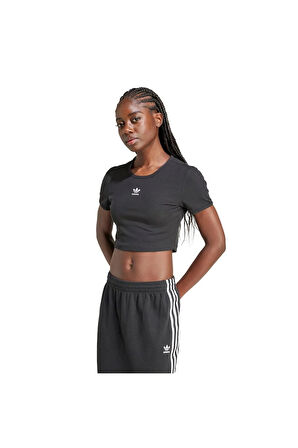 adidas Kadın  Siyah  T-shirt ESS RIB TEE IY9664