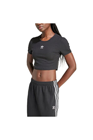 adidas Kadın  Siyah  T-shirt ESS RIB TEE IY9664