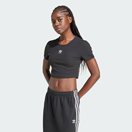 adidas IY9664 ESS RIB TEE Kadın T-Shirt