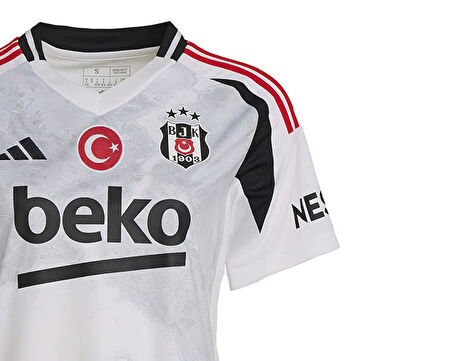 adidas Bjk 3 Jsy W Kadın Beşiktaş 2024/2025 İç Saha Forması IT1474 Beyaz