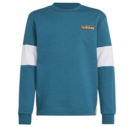 IW6013-C adidas Crew &amp;Ccedil;ocuk Sweatshirt Mavi