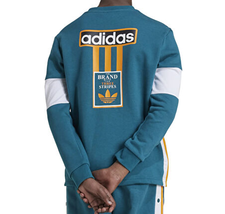 IW6013-C adidas Crew &amp;Ccedil;ocuk Sweatshirt Mavi