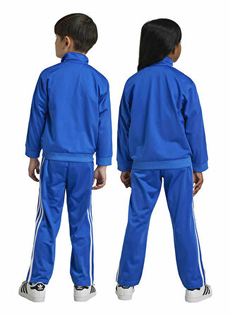 adidas Düz Mavi Erkek Çocuk Eşofman Takımı IY4802 FIREBIRD TS
