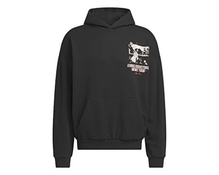 adidas Ae Gfx Hoody Erkek Basketbol Sweatshirts IY1592 Siyah