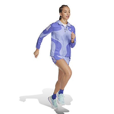 Own The Run Base Aeroready Kadın Mavi Koşu Şort IV5505