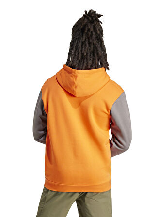 Turuncu Erkek Kapüşon Yaka Normal Kalıp Sweatshirt IX7718 MT L LOGO HD