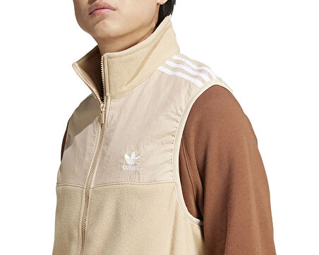 adidas Fleece Vest Erkek Günlük Yelek IZ2483 Krem