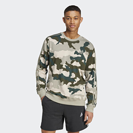 Adidas Erkek Sweatshirt Camo Crew