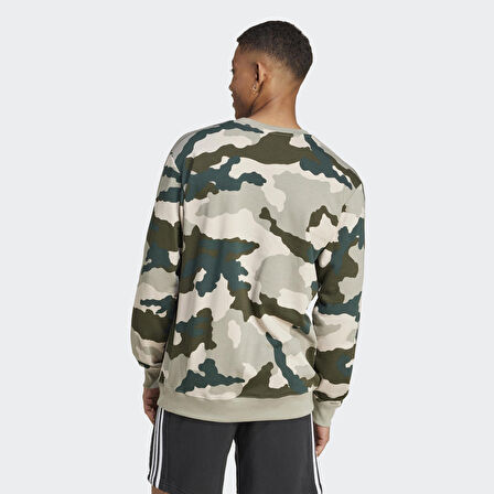 Adidas Erkek Sweatshirt Camo Crew