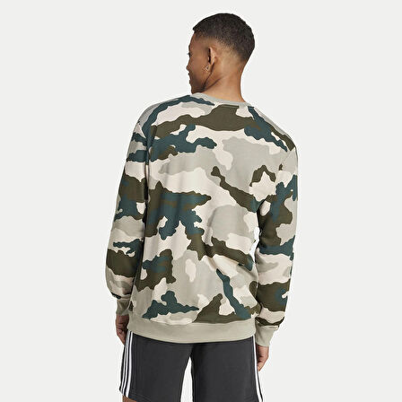 Adidas Erkek Sweatshirt M Camo Crw Iv7381