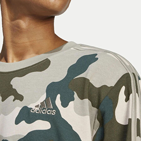 Adidas Erkek Sweatshirt M Camo Crw Iv7381