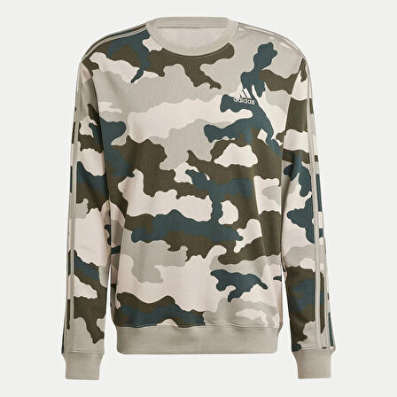 Adidas Erkek Sweatshirt M Camo Crw Iv7381