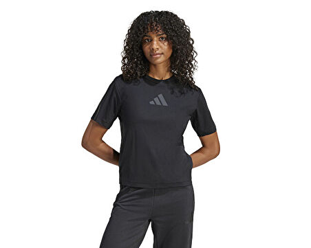 adidas W Z.N.E. Tee Kadın Günlük Tişört JE7846 Siyah